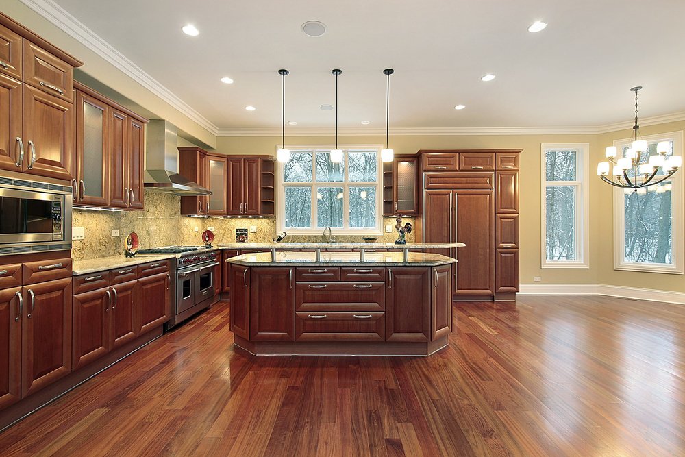 kitchen design with recessed lighting
