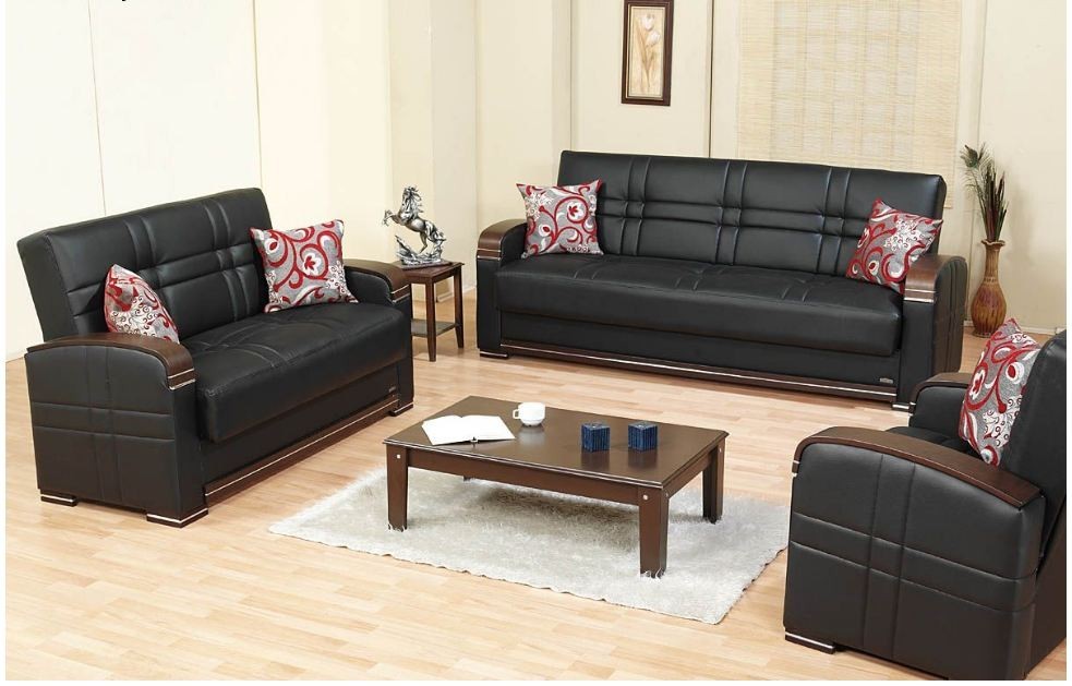 Loveseat Sofa Bed Leather