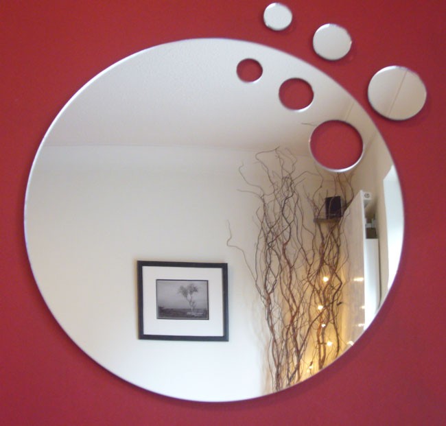 Oval Beveled Bathroom Mirror