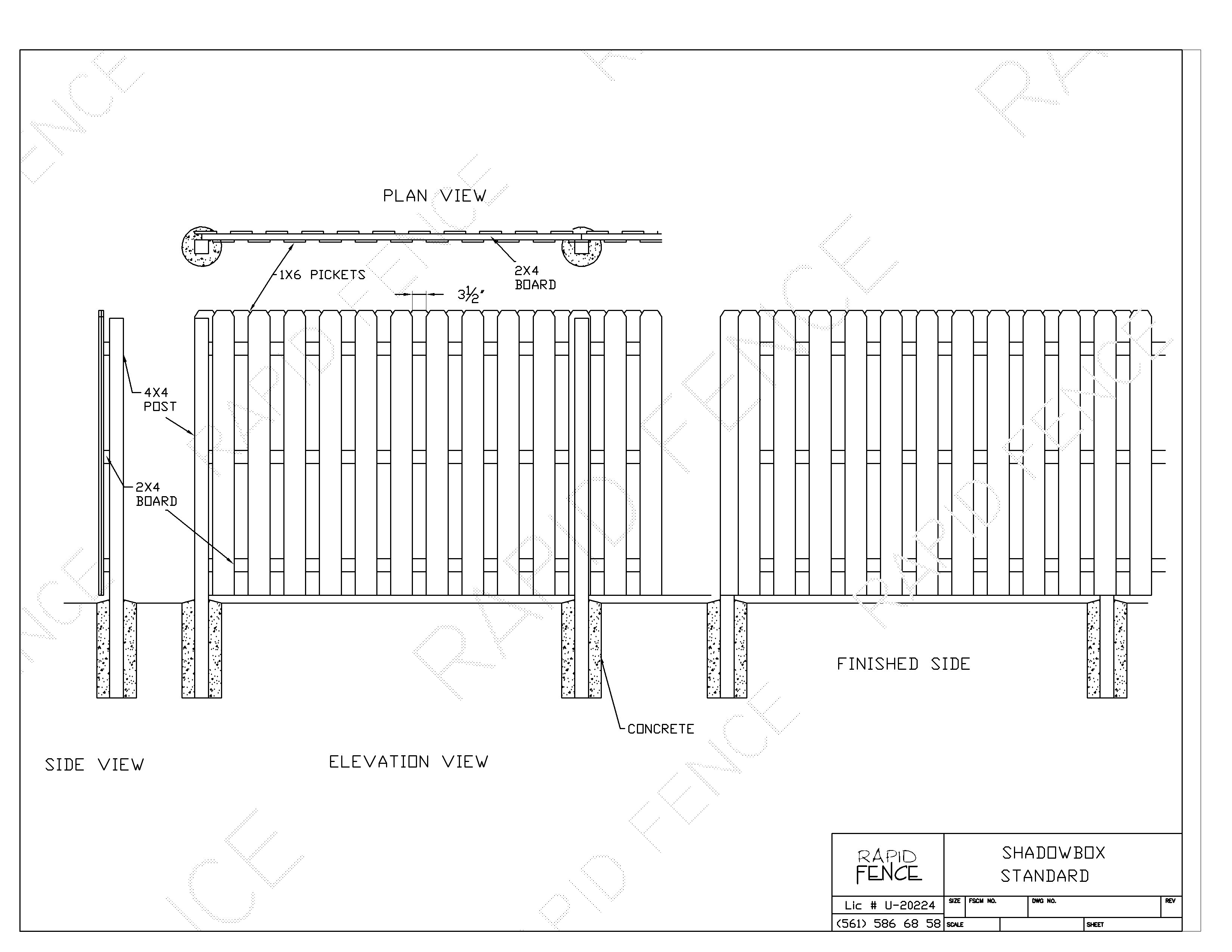 How To Build A Shadow Box Fence