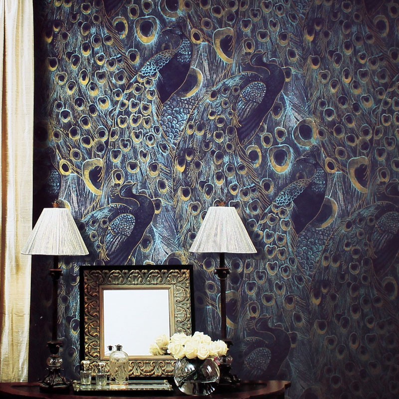 Peacock bathroom decor