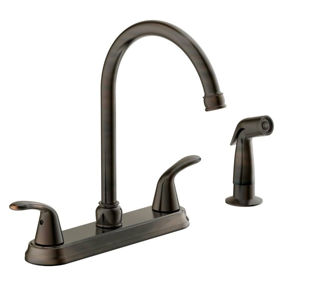 Rubbed bronze kitchen faucets