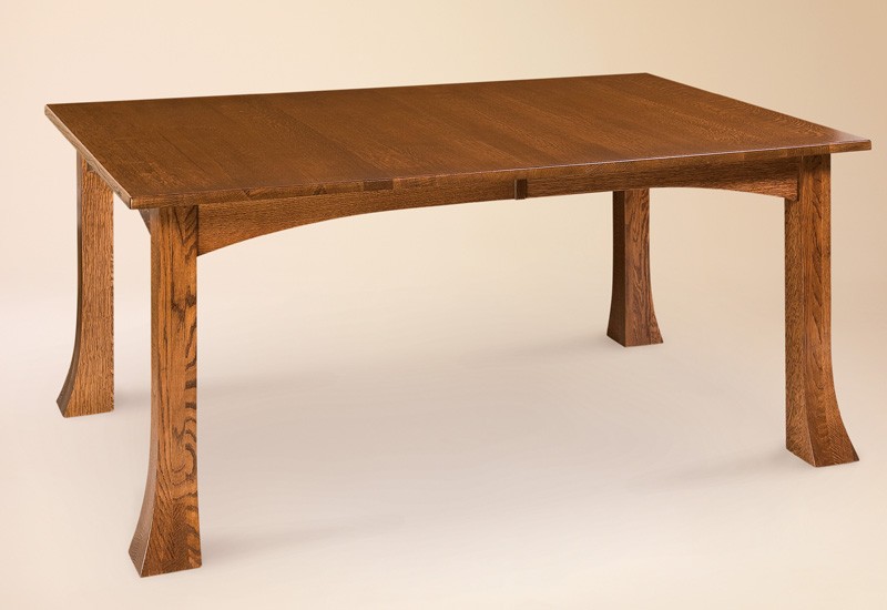 Narrow dining table with leaves