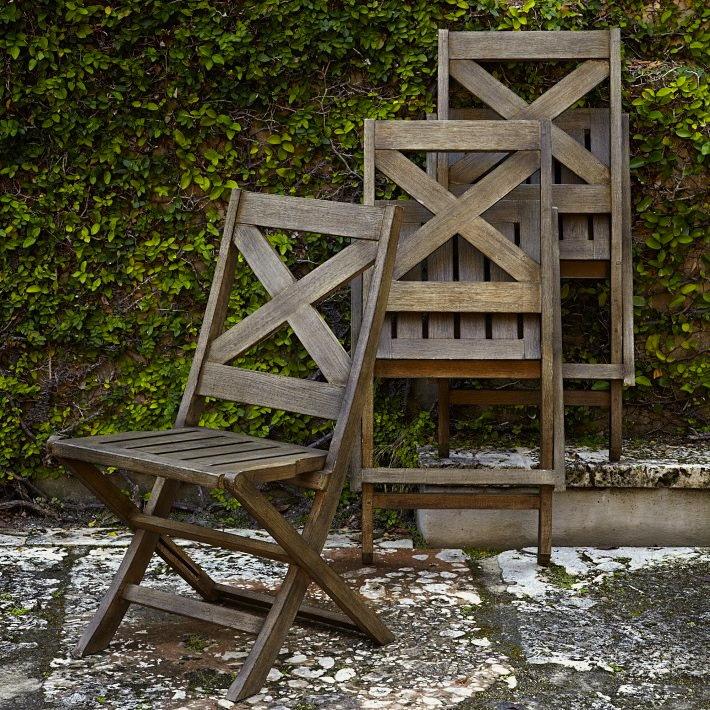 Wood folding table and chairs