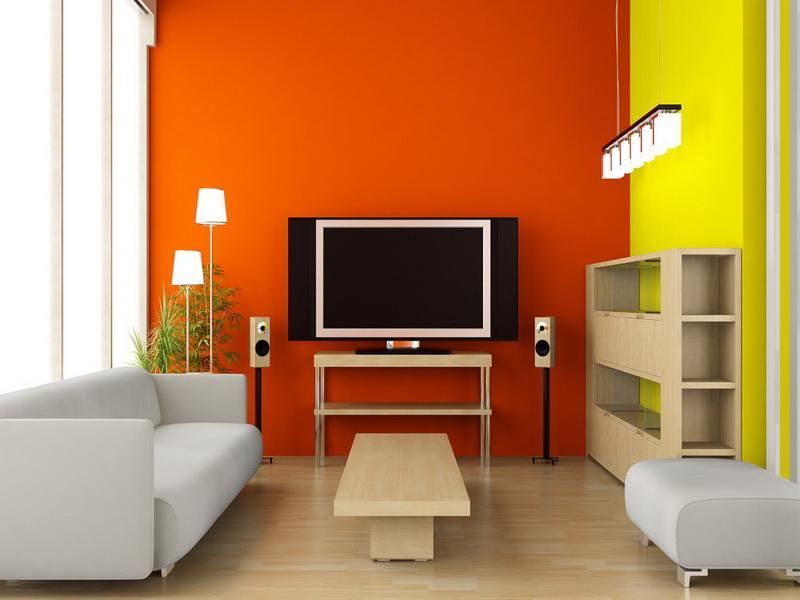 Orange living room ideas