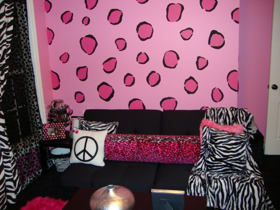 Pink zebra home decor