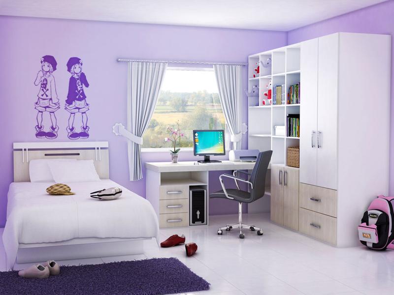 Purple bedroom decor